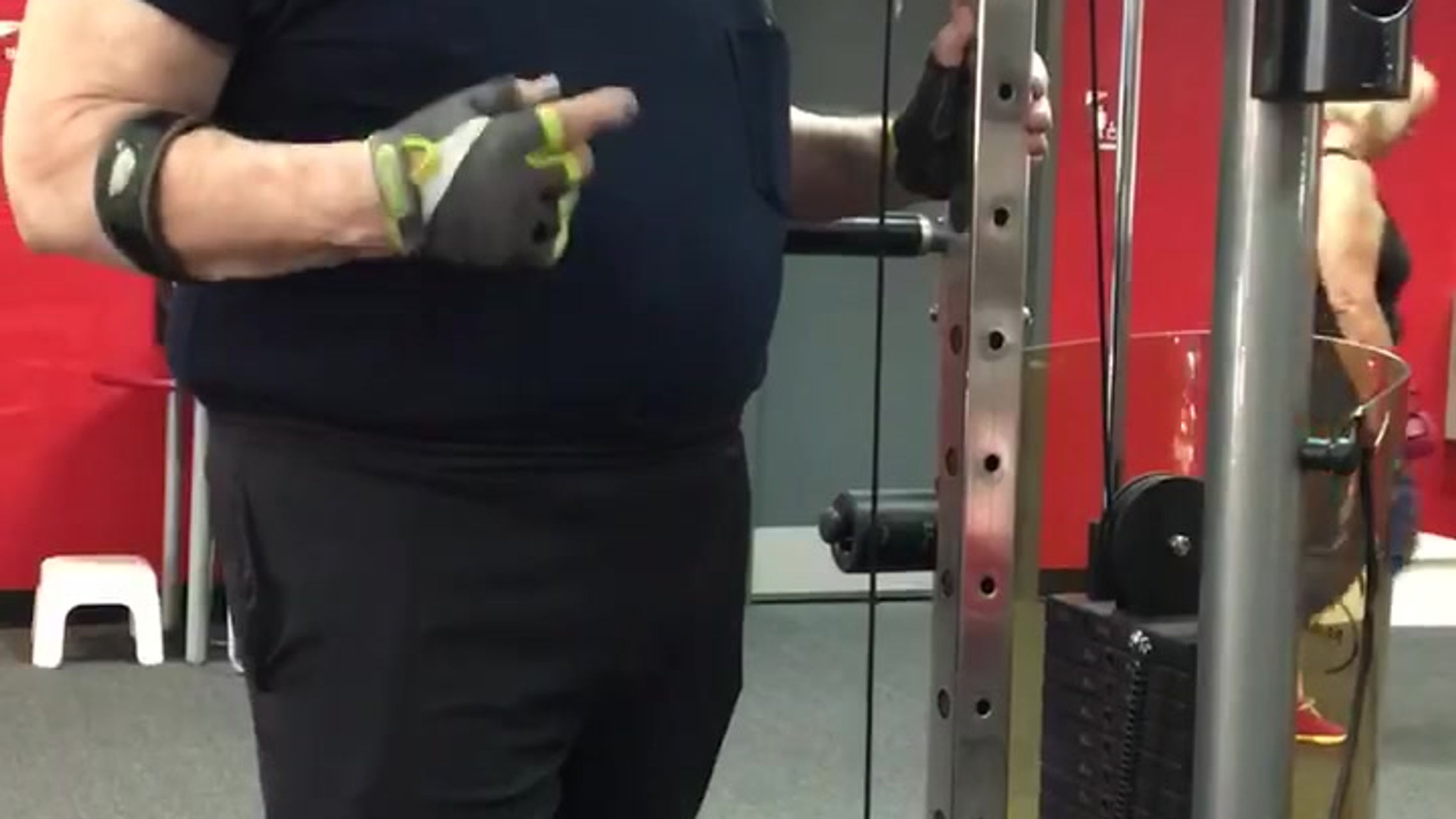 Standing at Cable Machine